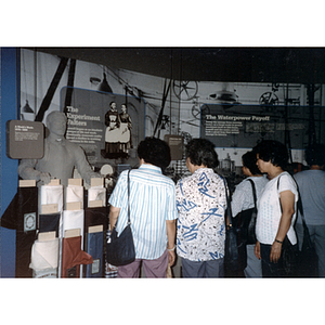 Garment workers visit a Lowell textile museum