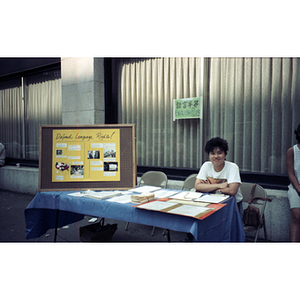 Voter registration table