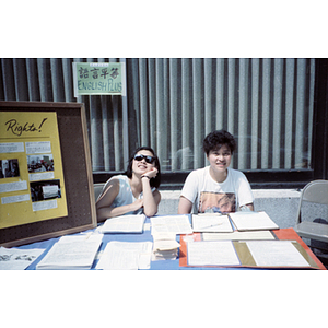 Voter registration table