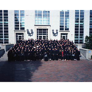 Law School Class of 2001 in front of Dodge Hall