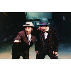 Two members of the cast during the Northeastern University Department of Theatre's 1997 production of "Guys and Dolls"