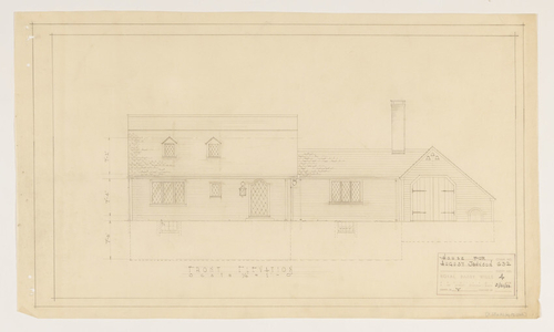 August Johnson Associates (builder) house, Belmont, Mass.