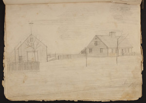[Plate from untitled sketchbook containing seventeen individually numbered plates of original illustrations of the Cumberland Center, Me., vicinity.]