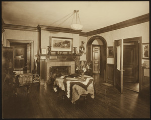 Wigglesworth House, 303 Adams Street, Milton, Mass., entrance hall