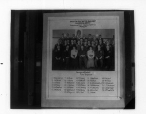 Group portrait, Boston Elevated Railway, Cambridge Subway, Central Sq. Office Engineering Staff