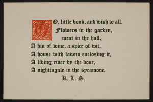 Trade card for Alfred Bartlett, 69 Cornhill, Boston, Mass., undated