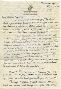 Letter from Mary W. Lauman to George and Frances Lauman