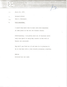 Memorandum from Mark H. McCormack to Richard R. Alford