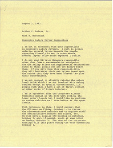 Memorandum from Mark H. McCormack to Arthur J. Lafave