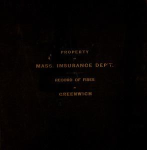 Records of fires in Greenwich, Mass.