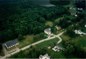 Aerial photograph of New Salem Academy