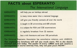 Facts about Esperanto