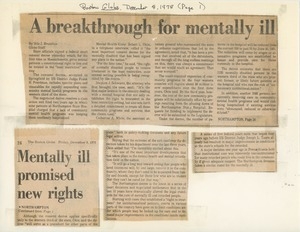 A breakthrough for mentally ill