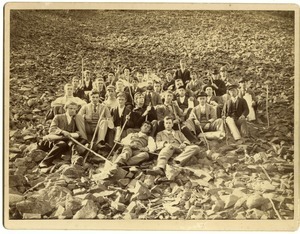 Massachusetts Agricultural College students on an excursion