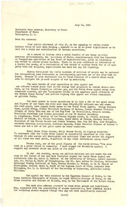 Letter from W. E. B. Du Bois to United States Department of State