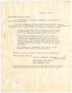 Memorandum from Walter White to the NAACP