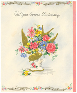 Anniversary card from A. T. & Mrs. Walden to W. E. B. and Nina Du Bois
