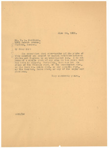 Letter from W. E. B. Du Bois to B. L. Marchant