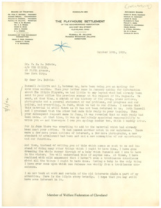 Letter from Rowena Woodham Jelliffe to W. E. B. Du Bois