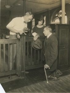 A man receives a new prosthesis