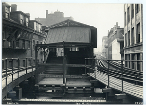 Beach Street Station, view from tracks of station house