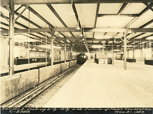 Dorchester Rapid Transit section 2. Looking west - North side - Interior of Fields Corner Station