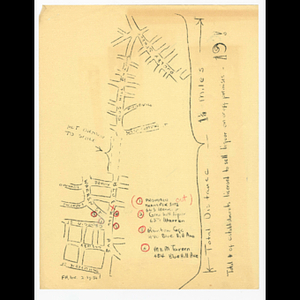 Map of establishments licensed to sell liquor on Blue Hill Avenue and Warren Street