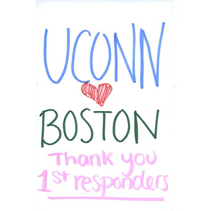 Card from UCONN student