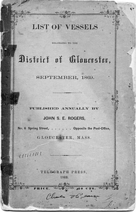 List of vessels belonging to the district of Gloucester (1869)