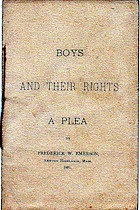 Boys and Their Rights, A Plea