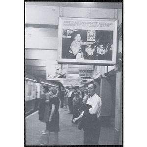 "Promotions - MBTA Stations," Boys' Clubs of Boston poster on display in Washington Street Station, Boston