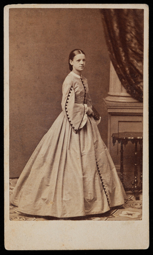 Studio portrait of Lulie Blake, Boston, Mass., April 19, 1861