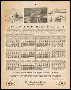 Cape Cod Standard-Times Morning Mercury calendar