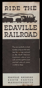 Ride the Edaville Railroad pamphlet