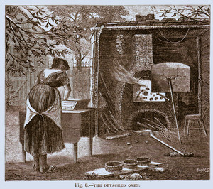 Detached oven, as published in The American agriculturalist, New York, New York, June 1873