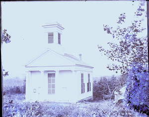 Exterior view of a country church, Milton, Mass.