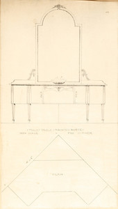 "Toilet Table - Painted White - for Corner"