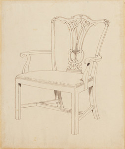 Chippendale-style Arm Chair