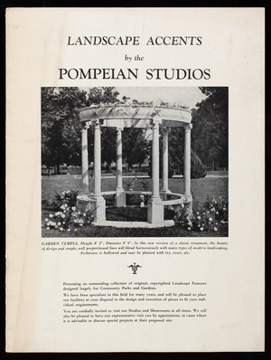 Landscape accents by the Pompeian Studios, 169 Lexington Avenue, New York, New York