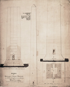 Details of the Washington Monument for Mr. Daugherty, Superintendent of the Work, Washington, D.C., October 24, 1848