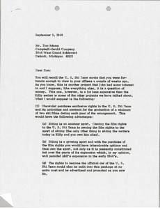 Letter from Mark H. McCormack to Tom Adams