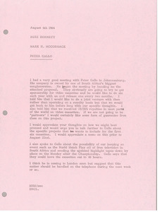 Memorandum from Mark H. McCormack to Buzz Hornett