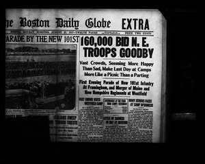 Headline: 160,000 bid N.E. troops goodbye