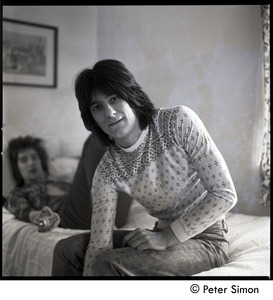 Ron Wood (right) and Rod Stewart at the Cambridge Hotel