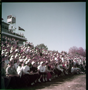 Student section at UMass Amherst football game