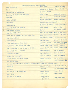List of entries for the Spingarn Contest in essays