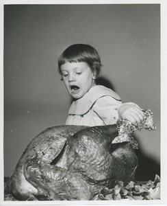 Leslee Trimble with turkey