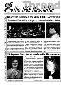 Thread The IFGE Newsletter Vol. 6 No. 3 (Fall 2000)