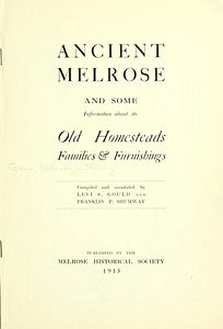 Ancient Melrose and some information about its old homesteads, families & furnishings