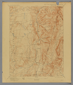 New York, Massachusetts, and Vermont topographical map